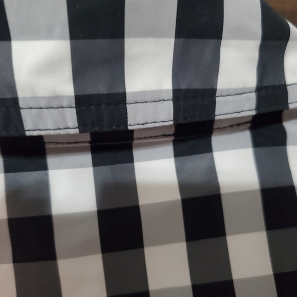 Ralph Lauren women's plaid black & white rain jacket size medium - Picture 6 of 9